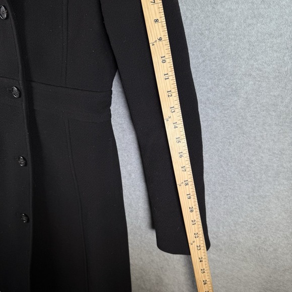 J.Crew Double Cloth Lady Day Coat Women's 4 Black Wool Thinsulate Long Sleeve - Picture 9 of 11